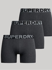 Superdry Black 100% Cotton Boxer Shorts 3 Pack - Image 6 of 7