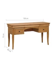Willis & Gambier Oak Bordeaux Dressing Table - Image 8 of 11
