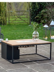 Pacific Natural Garden Cosiloft 120 Teak Fire Pit Table - Image 2 of 6