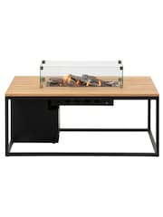 Pacific Natural Garden Cosiloft 120 Teak Fire Pit Table - Image 5 of 6