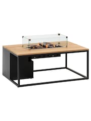 Pacific Natural Garden Cosiloft 120 Teak Fire Pit Table - Image 6 of 6