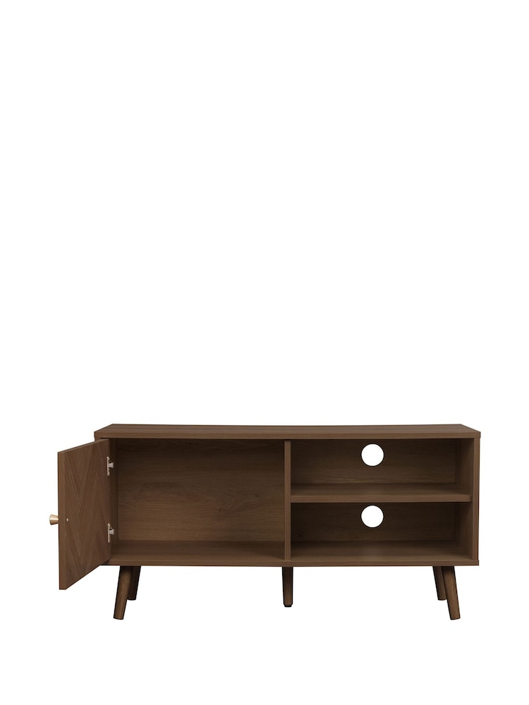 Birlea Walnut Herringford Small TV Unit - Image 7 of 7 Birlea Walnut Herringford Small TV Unit - Image 7 of 7