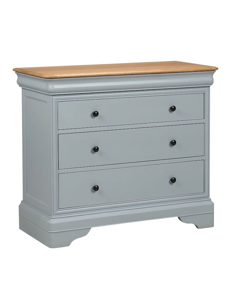 Willis & Gambier Dove Grey Chantilly 3 Drawer 3 Drawer Chest - Image 9 of 9 Willis & Gambier Dove Grey Chantilly 3 Drawer 3 Drawer Chest - Image 9 of 9