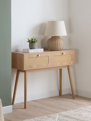 Birlea Oak Croxley Console Table - Image 1 of 5