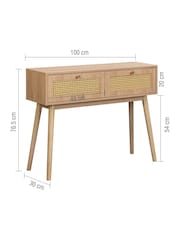 Birlea Oak Croxley Console Table - Image 5 of 5