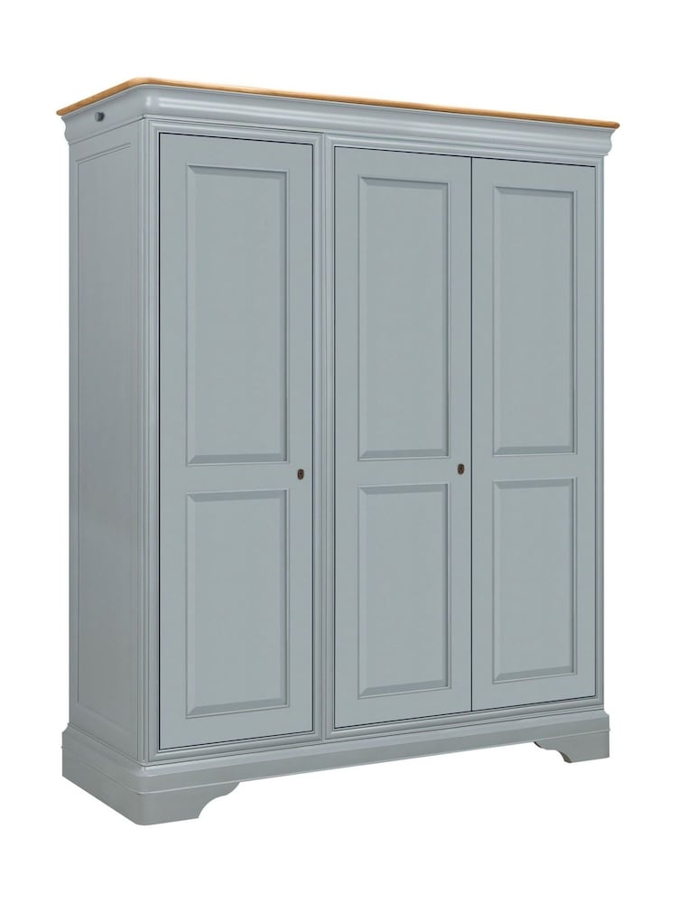 Willis & Gambier Dove Grey Chantilly 3 Door Wardrobe - Image 14 of 14 Willis & Gambier Dove Grey Chantilly 3 Door Wardrobe - Image 14 of 14