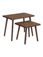 Birlea Walnut Herringford Nest of Table - Image 4 of 5
