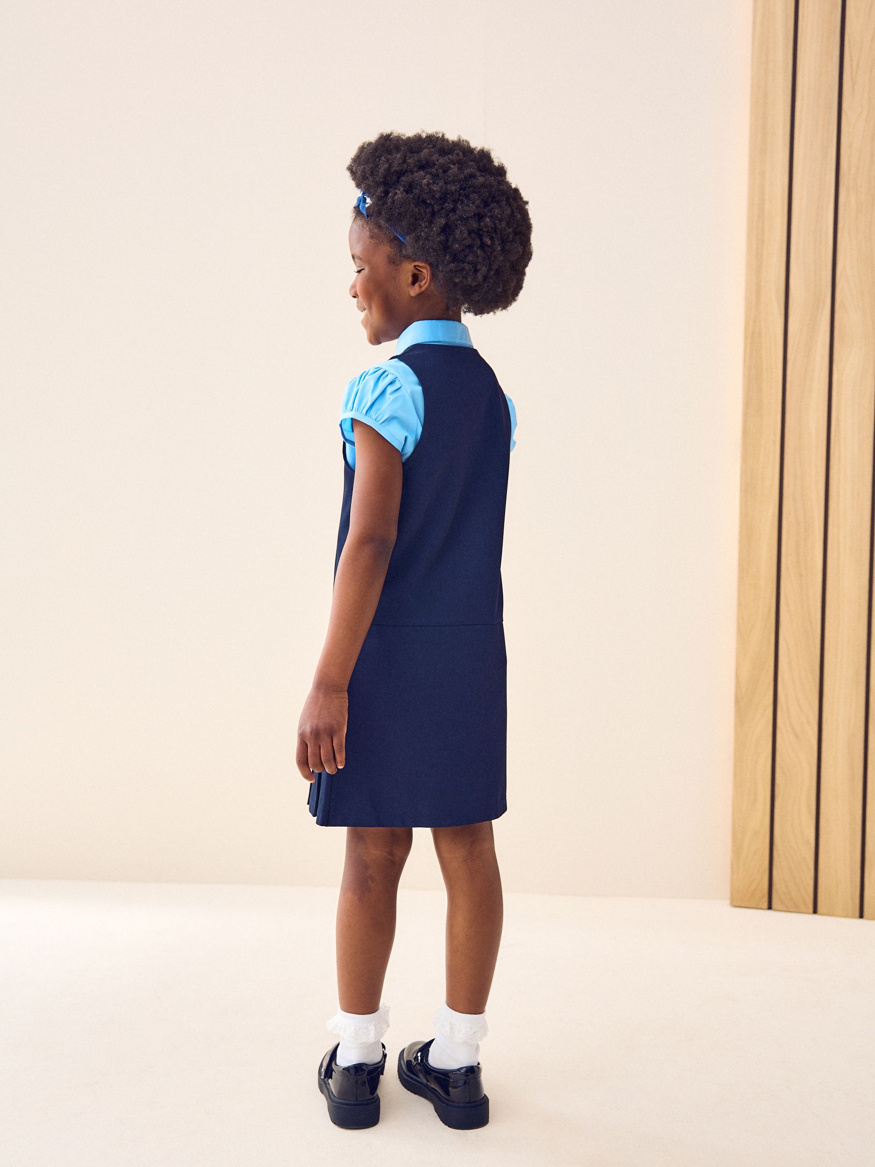 Navy school pinafore online