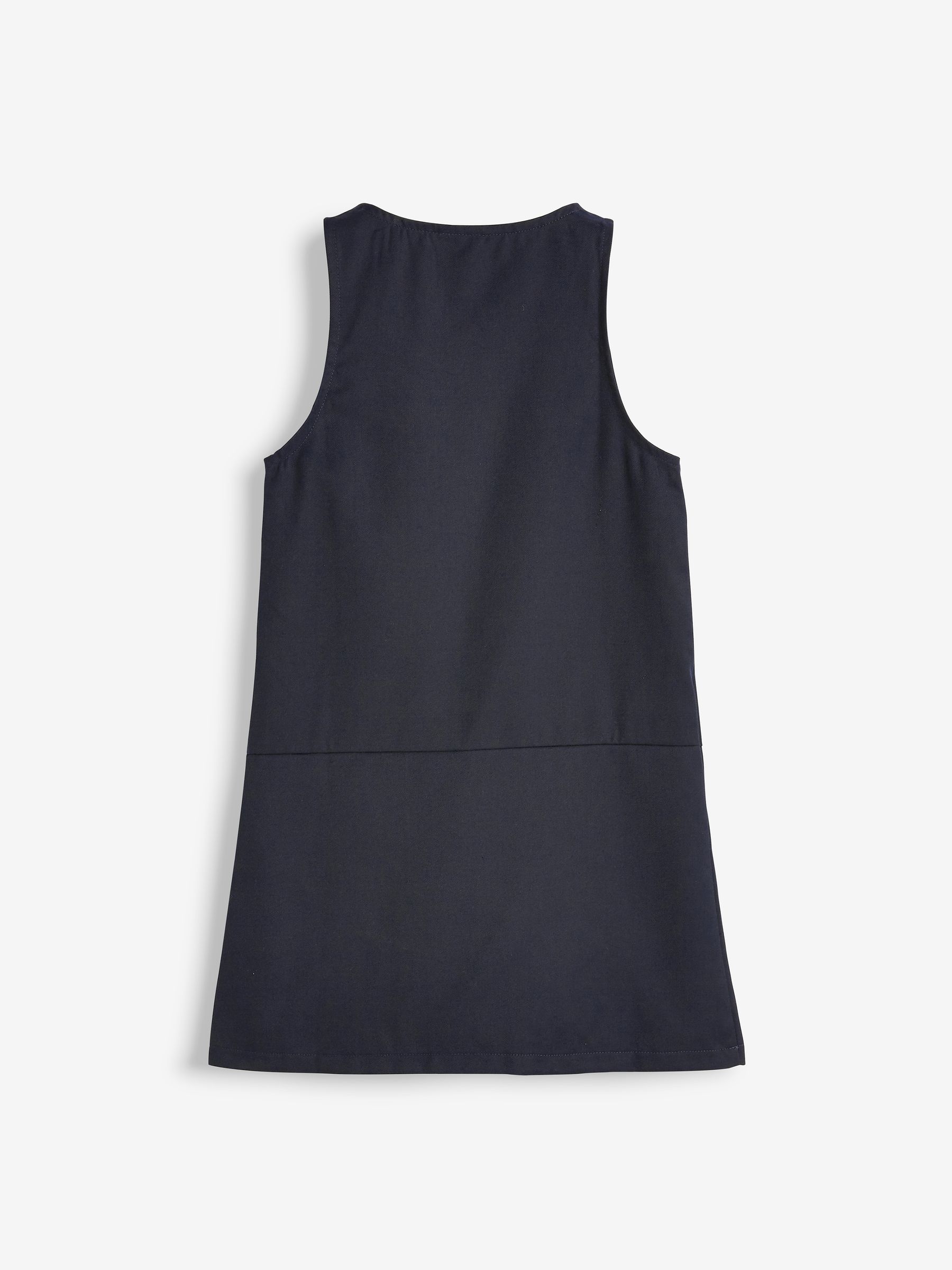 Buy Navy Blue Regular Fit Zip Front School Pinafore (3-14yrs) from