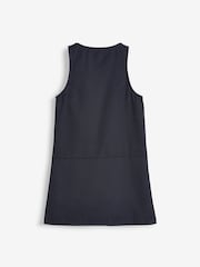 Navy Blue Regular Fit Zip Front School Pinafore (3-14yrs) - Image 7 of 8