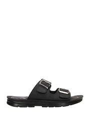 Negro - Sandalias NOBLE deportivas con doble tira y hebilla de Novo - Imagen 2 de 4