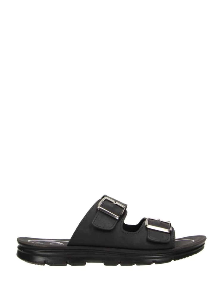 Negro - Sandalias NOBLE deportivas con doble tira y hebilla de Novo - Imagen 2 de 4