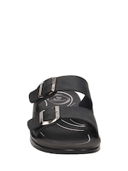 Negro - Sandalias NOBLE deportivas con doble tira y hebilla de Novo - Imagen 3 de 4