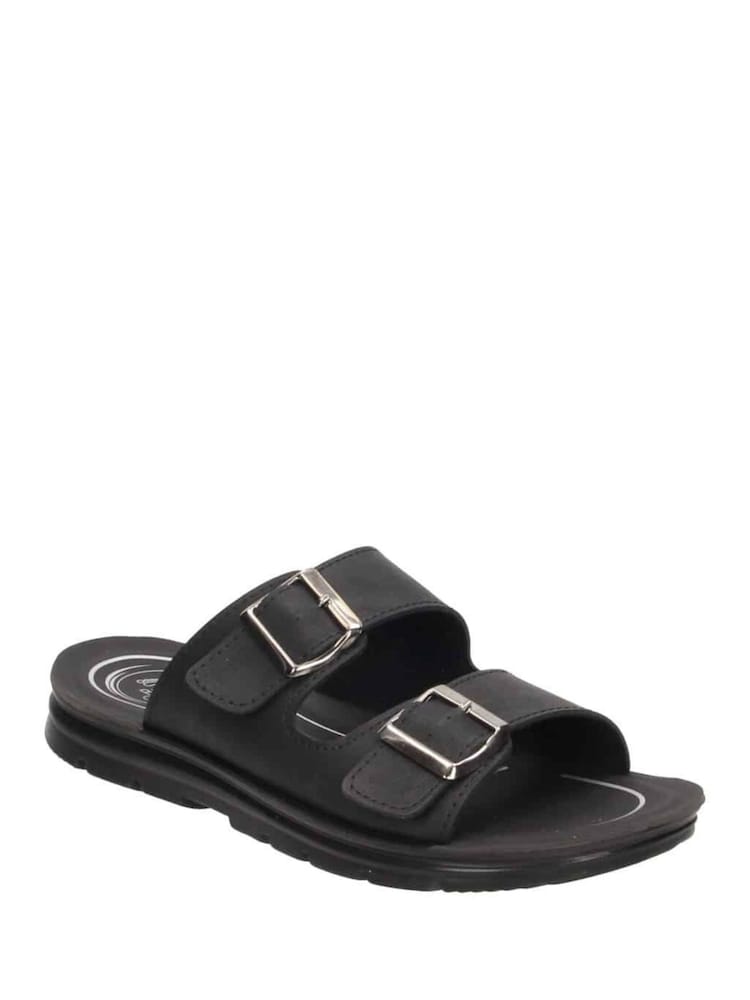 Negro - Sandalias NOBLE deportivas con doble tira y hebilla de Novo - Imagen 4 de 4