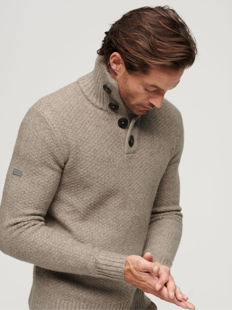 Superdry Chunky Polo Neck Superdry Studios Chunky Roll Neck Jumper