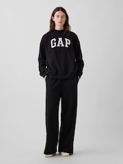 Gap Black Vintage Soft Oversized Mock Neck Logo Sweatshirt - Image 5 of 5