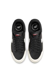 Nike Black Court Legacy Lift Platform Trainers - Image 10 of 10