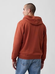 Gap Burnt Orange Relaxed Logo Zip Hoodie - Image 2 of 4