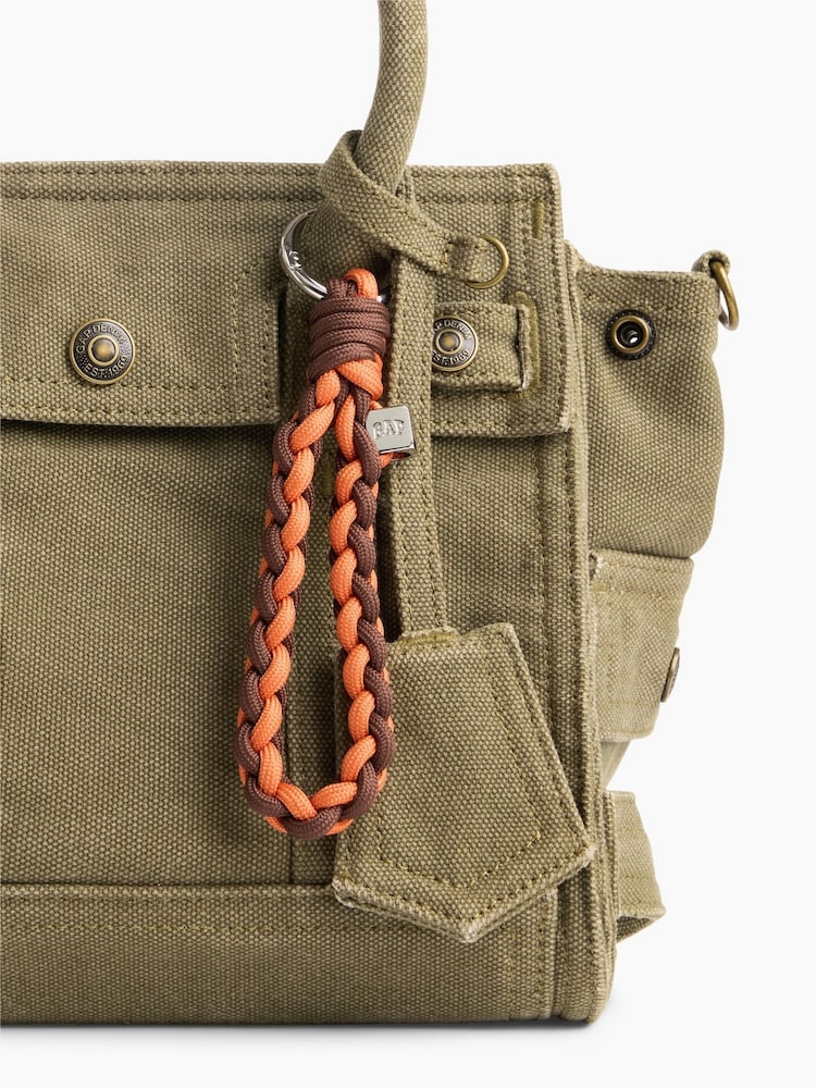 Gap Orange/Brown Bungee Bag Charm - Image 2 of 2 Gap Orange/Brown Bungee Bag Charm - Image 2 of 2