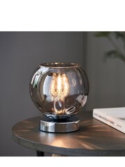 Gallery Home Chrome Dilan 1 Bulb Table Lamp - Image 1 of 3