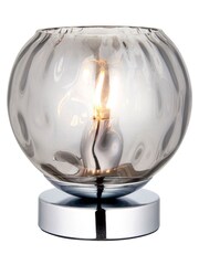 Gallery Home Chrome Dilan 1 Bulb Table Lamp - Image 3 of 3