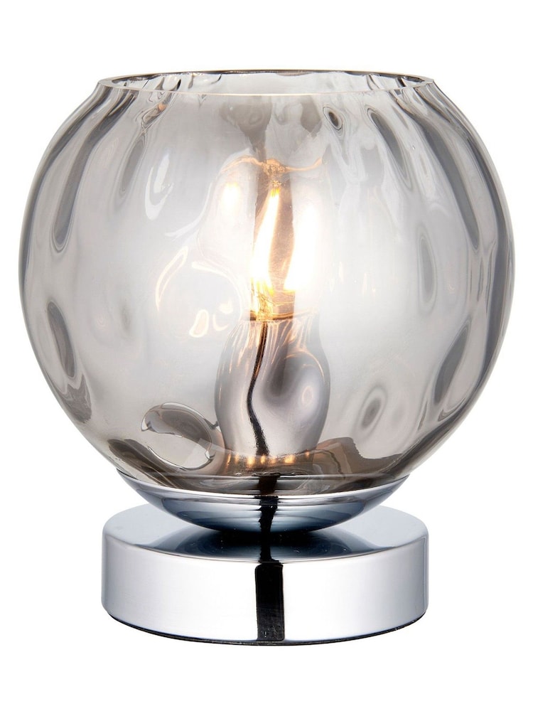 Gallery Home Chrome Dilan 1 Bulb Table Lamp - Image 3 of 3