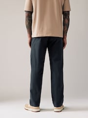 Navy Blue Relaxed Fit Stretch Chinos Trousers - Image 4 of 9