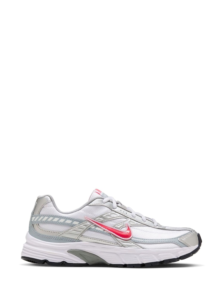 Nike Silver/Pink Initiator Retro Runner Trainers - Image 1 of 7