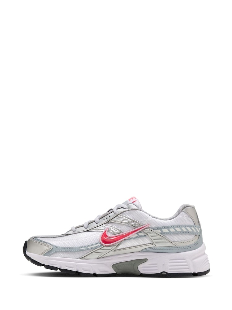 Nike Silver/Pink Initiator Retro Runner Trainers - Image 2 of 7