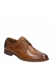 Novo Brown Naples Stitch Detail Derby Lace Up Shoes - Image 4 of 4