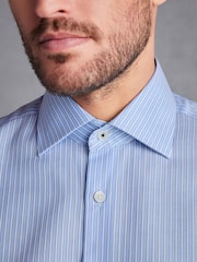 Light Blue Stripe Signature Trimmed Shirt - Image 4 of 8