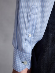 Light Blue Stripe Signature Trimmed Shirt - Image 5 of 8