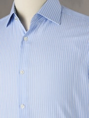 Light Blue Stripe Signature Trimmed Shirt - Image 8 of 8
