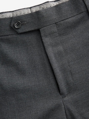 Gris de charbon de bois - Coupe ajustée Signature Pantalon de costume Tollegno - Image 7 of 9