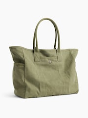 Gap Olive Green Canvas Favorite Tote Bag - Image 2 of 5