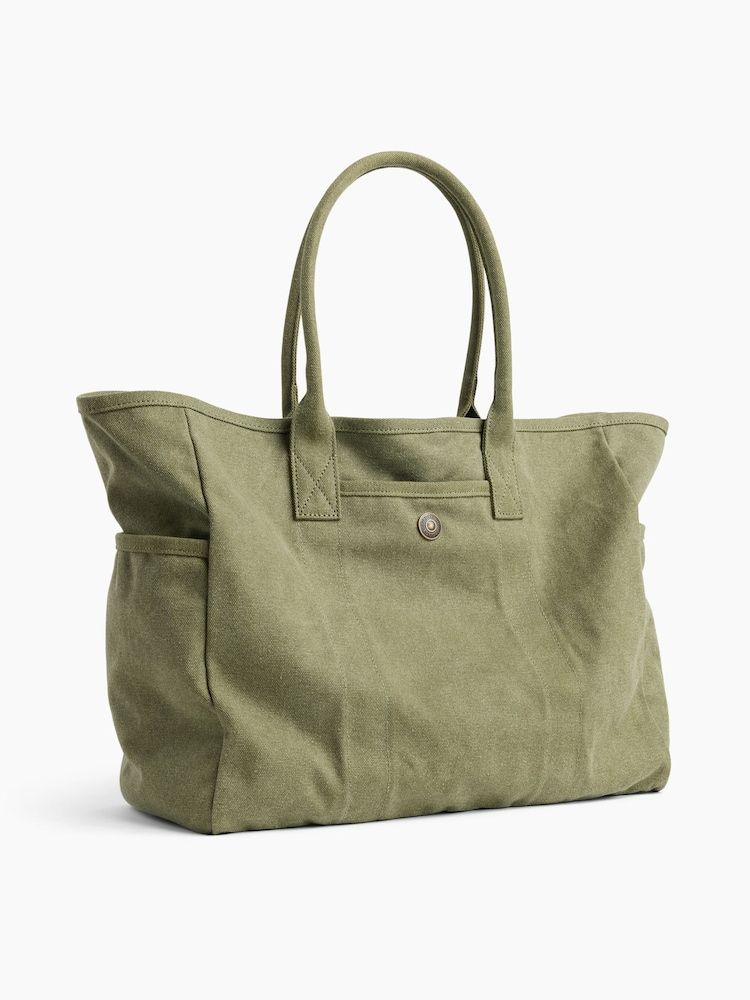 Gap Olive Green Canvas Favorite Tote Bag - Image 2 of 5