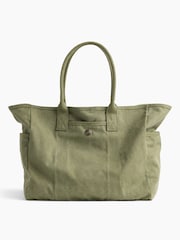 Gap Olive Green Canvas Favorite Tote Bag - Image 4 of 5
