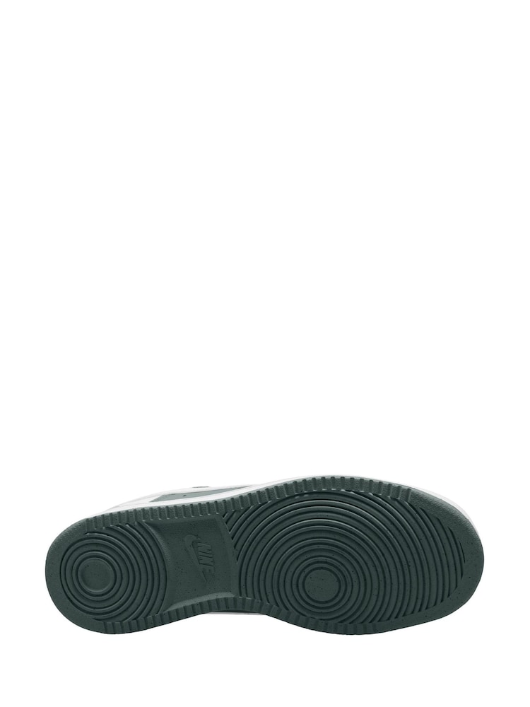 Nike Green/White Court Vision Low Trainers - Image 7 of 9