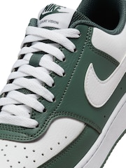 Nike Green/White Court Vision Low Trainers - Image 8 of 9