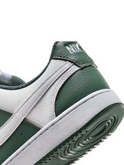 Nike Green/White Court Vision Low Trainers - Image 9 of 9
