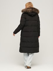 Superdry Black Everest Longline Puffer Coat - Image 2 of 6