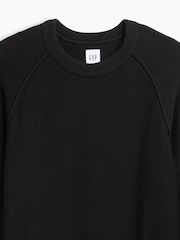 Μαύρο - Gap Garter-Stitch Crew Neck Jumper - Εικόνα 5 από 5