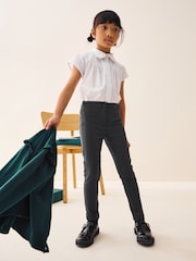 Charcoal Grey Regular Length School Skinny Stretch Trousers (3-18yrs) - Image 1 of 7