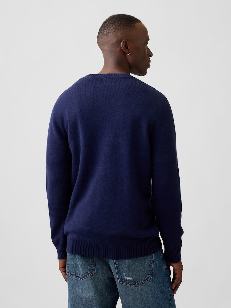 Gap Navy CashSoft Crew Neck Jumper - Image 2 of 5 Gap Navy CashSoft Crew Neck Jumper - Image 2 of 5