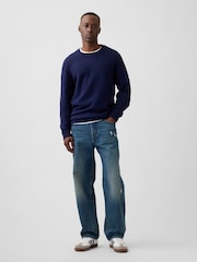 Gap Navy CashSoft Crew Neck Jumper - Image 3 of 5