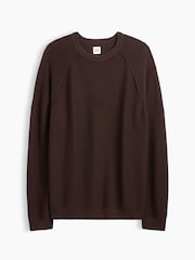 Καφετί - Gap Garter-Stitch Crew Neck Jumper - Εικόνα 4 από 5