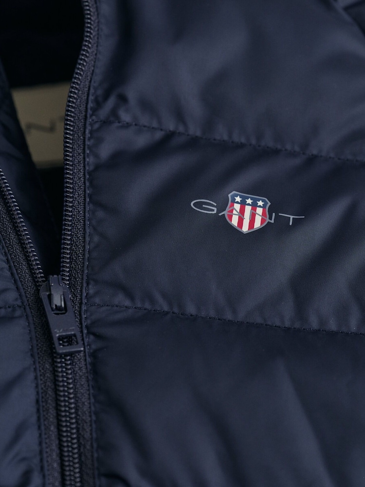 GANT Blue Baby Padded Logo Shield Snowsuit - Image 2 of 2