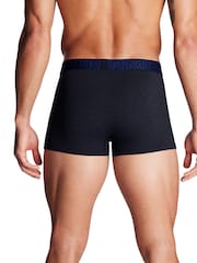 Under Armour Navy Blue 100% Cotton Performance Boxers 3 Pack - Image 3 of 3