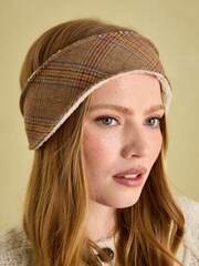 Joules Haisley Neutral Tweed Ear Warmer - Image 1 of 6