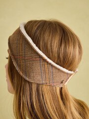 Joules Haisley Neutral Tweed Ear Warmer - Image 2 of 6